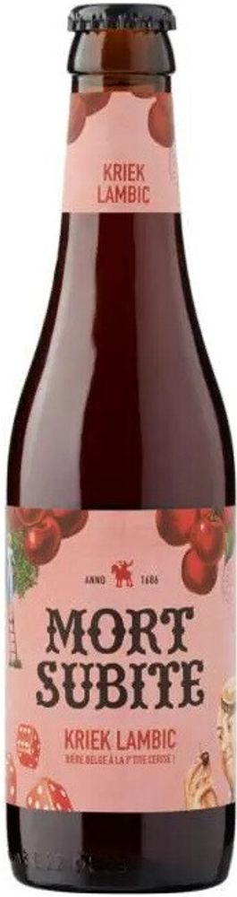 Пиво Морт Сюбите Крик Ламбик / Mort Subite Kriek Lambic 0.33л - 12шт