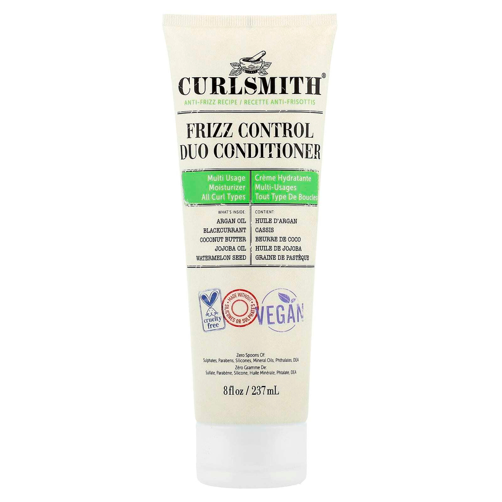 Curlsmith, Дуэт-кондиционер для контроля пушения, для всех типов локонов, 237 мл (8 жидк. Унций)