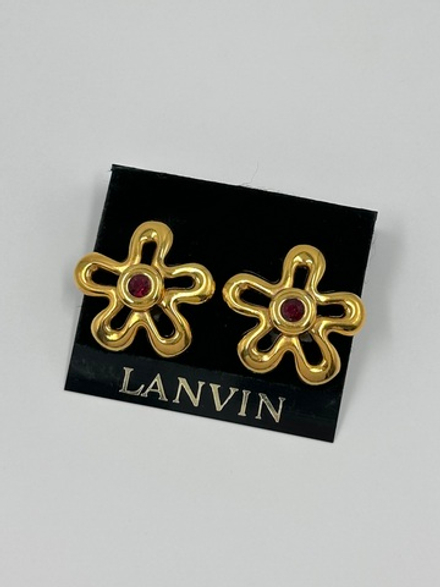 Клипсы Цветы Lanvin