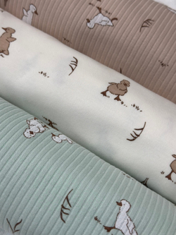 Пелёнка Утята Экрю 85*130 RinaAmari