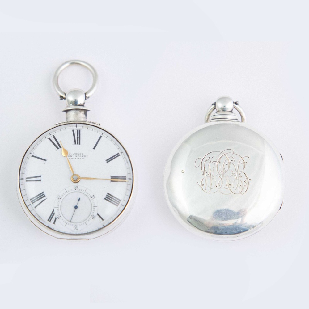 Антикварные карманные часы «J. JONES PWLLHELI»