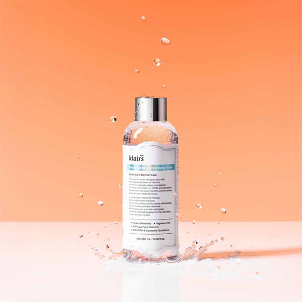 DEAR, KLAIRS Витаминный тонер для лица Freshly Juiced Vitamin Essence Toner (180 мл)