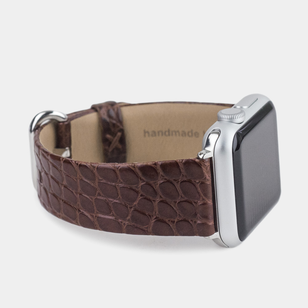 Ремешок кожаный для Apple Watch 42/44mm Classic коричневого цвета