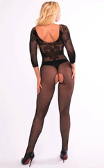 Соблазнительный комбинезон-сетка Gracia (Размер: S-M-L) (Цвет: черный)