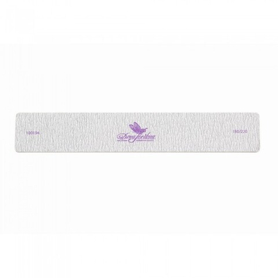 Пилка для натур. ногтей DJ Арт.100194 (180/220) прямая широкая серая