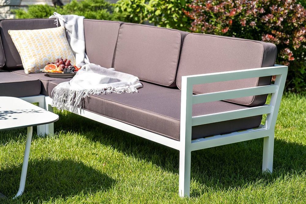 "Глория" модуль диванный угловой, каркас из алюминия