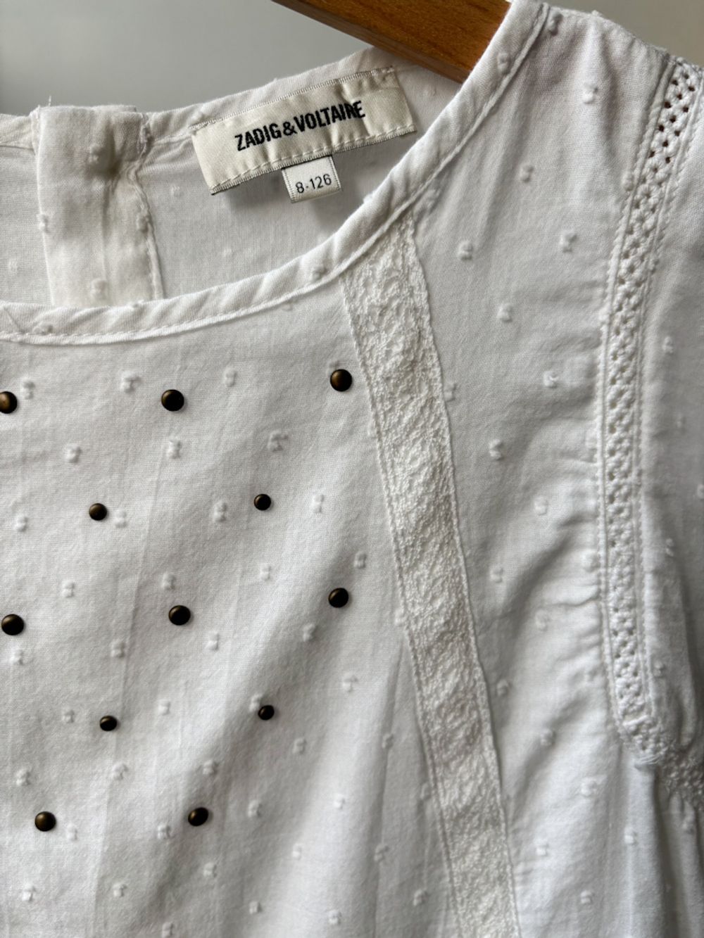 Хлопковая блузка Zadig & Voltaire, 128