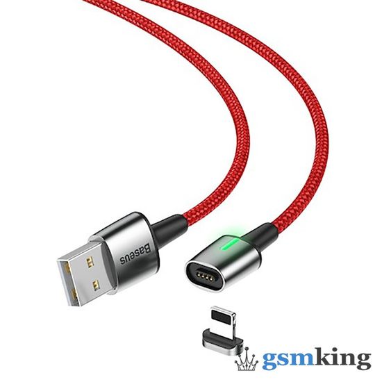 Baseus Zinc Cable USB to Magnetic Lightning 2.4A 1m Red CALXC-A09