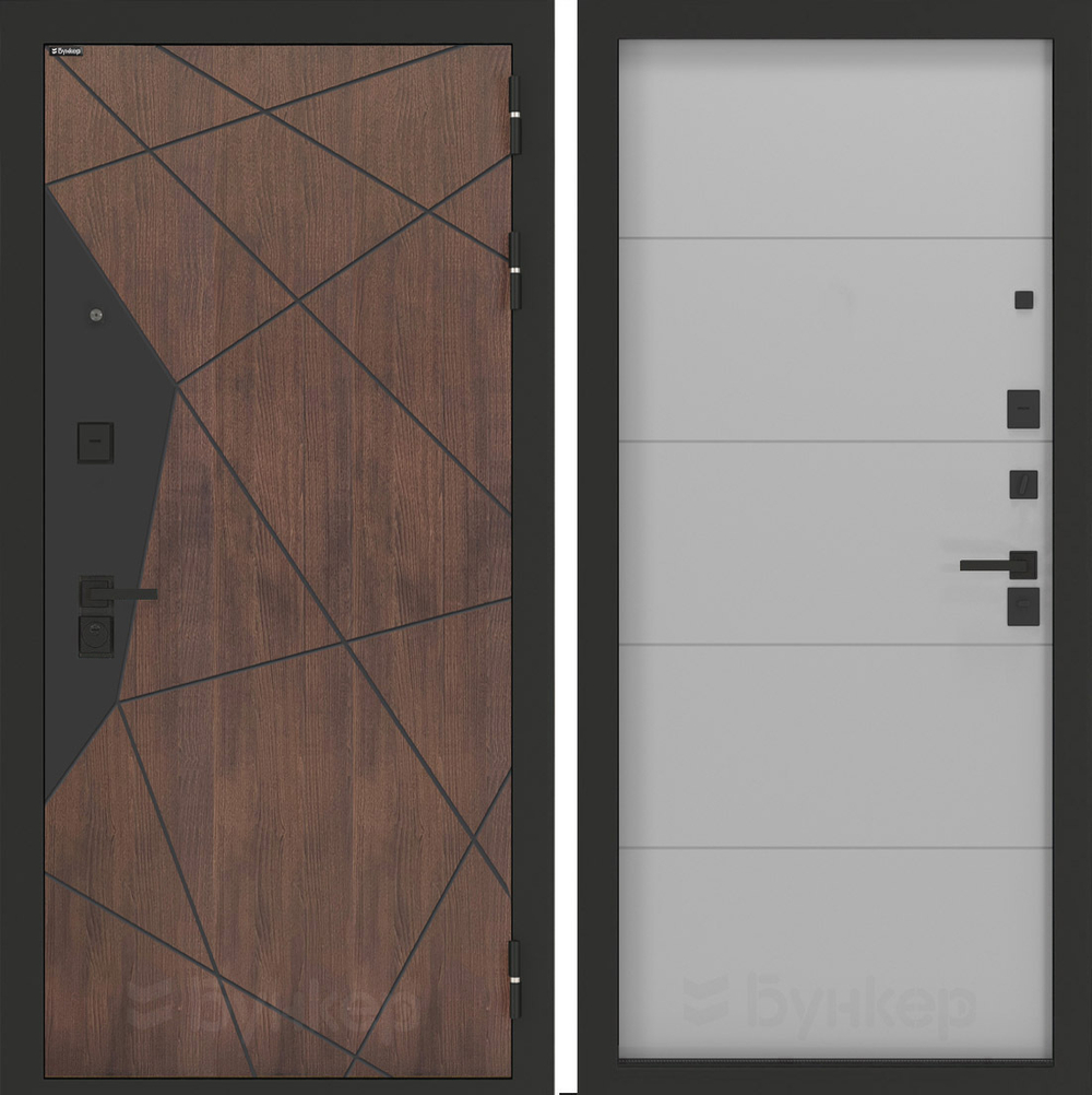 Входная дверь Бункер BN-14 - 13 Грей софт