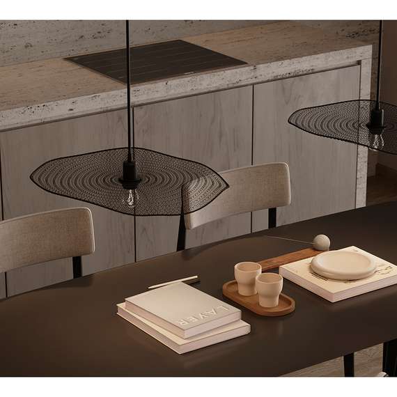 Светильник подвесной Vinger, 53х11 см, черный