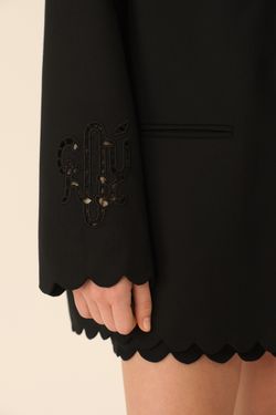 Жакет с ришелье ((Romantic CEO)), черный