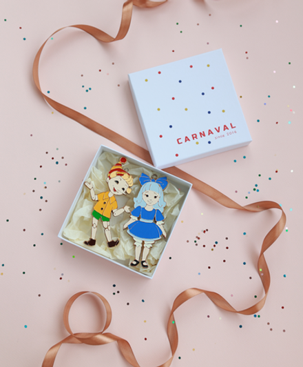 Подарочный набор Буратино и Мальвина