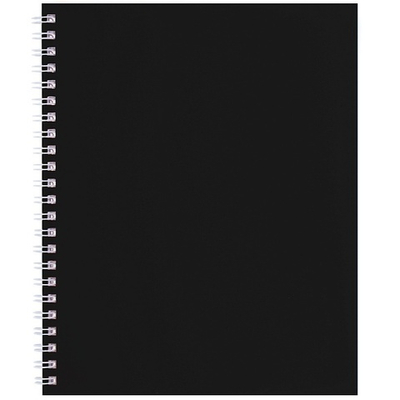 Тетрадь 96л А5ф клетка 60-65г/кв.м на гребне ламинац.SOFT-TOUCH-SoloMatte- Черный бархат