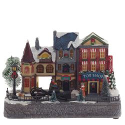 GAEM Фигурка декоративная "Рождество" (4 мелодии, подсвет, движ, 3xAA н/п, +USB), L30 W13,5 H21 см