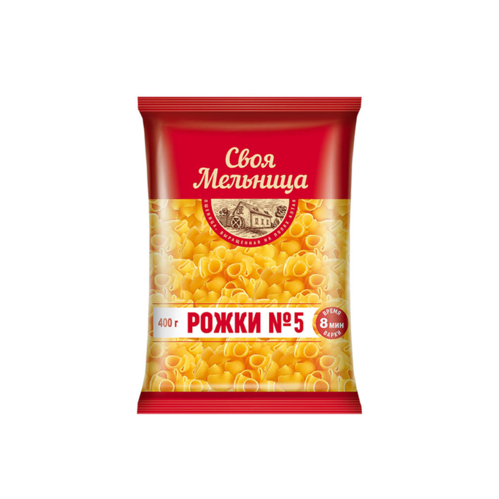 Макароны Своя Мельница рожки 400 гр