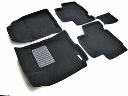 Коврики салона для TOYOTA Rav 4 (2006-2013) Euromat 3D Business черные. Арт. EMC3D-005126