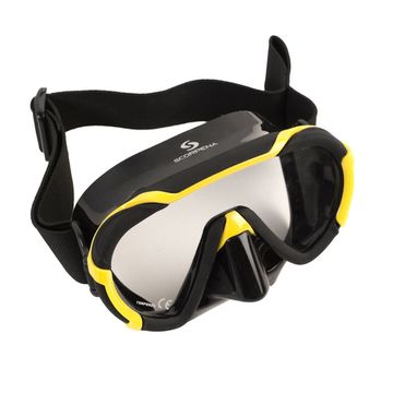 Маска Scorpena Miami Junior черно-желтая