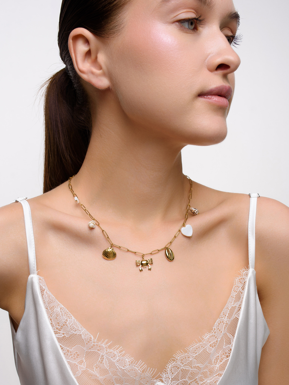 Колье "Crab" Gold