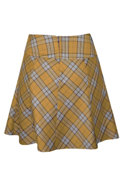 Расклешенная юбка 159б-50, Оранж.клетка #406ОрК01159б-50