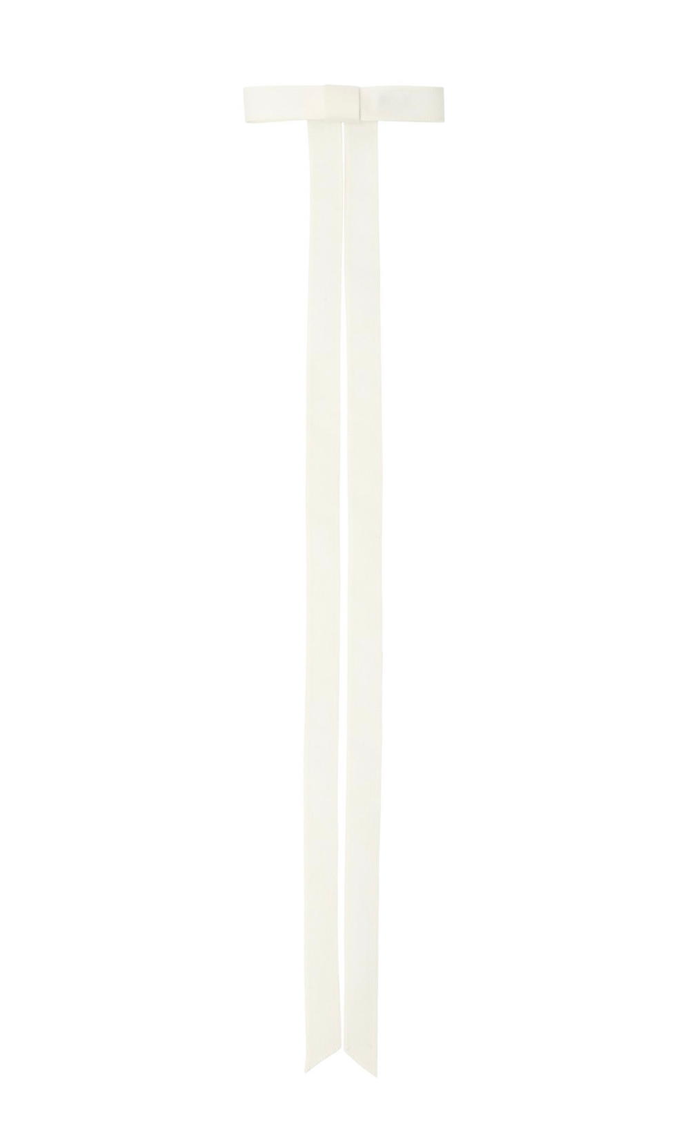 Бант "Стрекоза" с длинными лентами белый