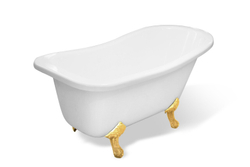 Ванна из литьевого мрамора Эстет Царская 150х73 белая, ФР-00001653