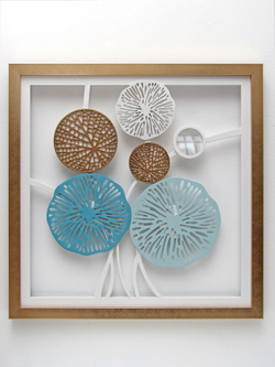 Панно на стену для интерьера "Абстракция" 27*57 см