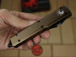 Нож Microtech Ultratech S/E - коричневая рукоять, стандартный клинок сатин RK-373