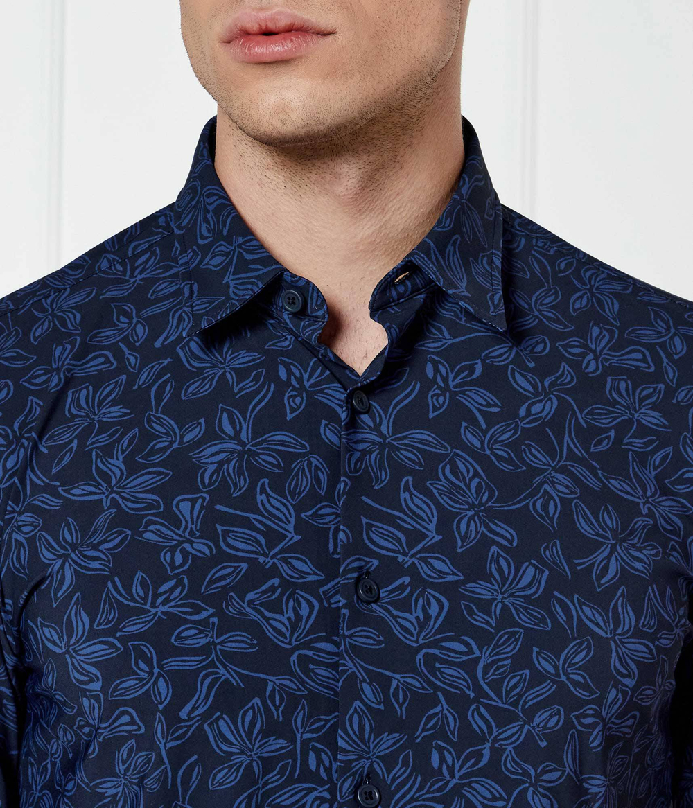 Рубашка P-ROAN-kent-C1-233 BOSS BLACK - темно-синий(50527520)