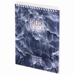 Скетчбук, каменная бумага 235 г/м2, 170х195 мм, 20 л., гребень, подложка, холодная фольга, "Мрамор", 98627