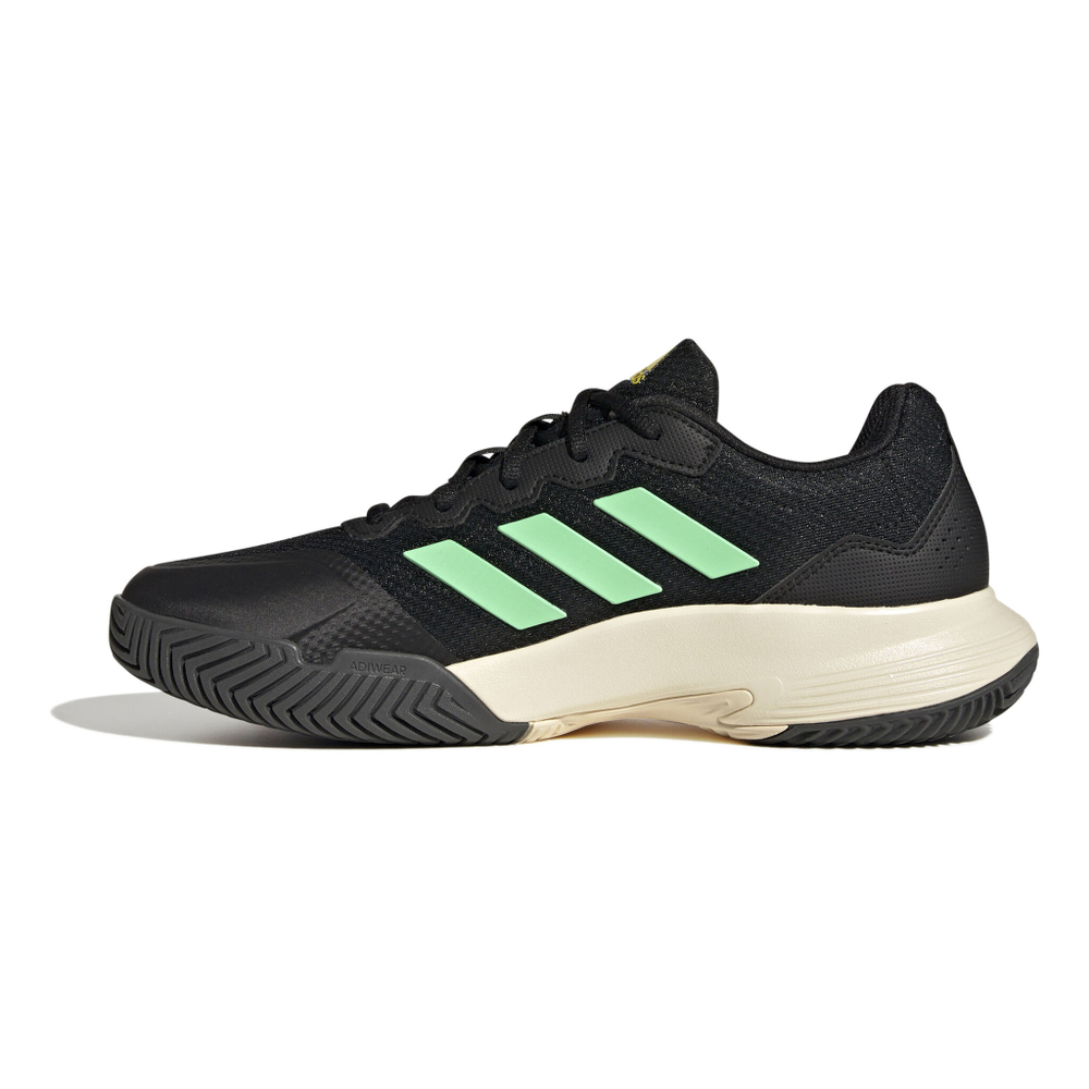 Мужские теннисные кроссовки adidas Gamecourt 2 Men - Black, Neon Green