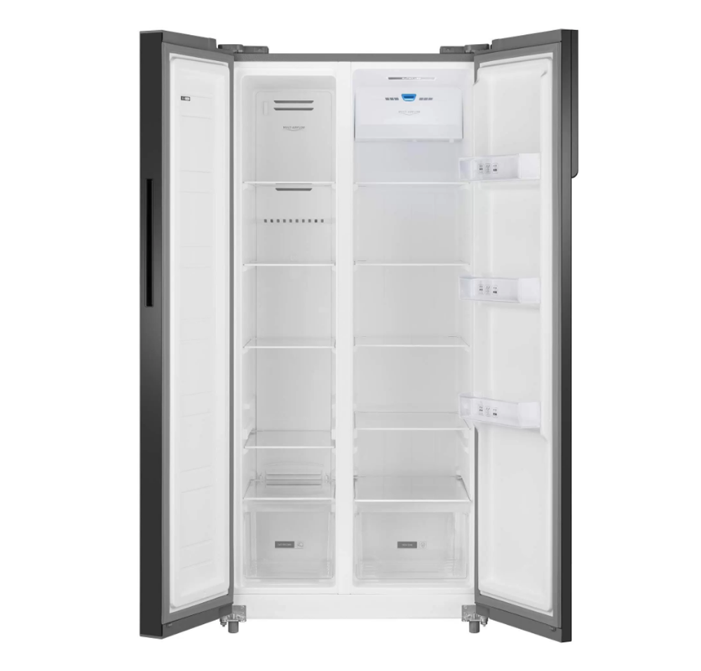 Холодильник (Side-by-Side) Weissgauff WSBS 500 Inverter NoFrost Beige Glass (q)