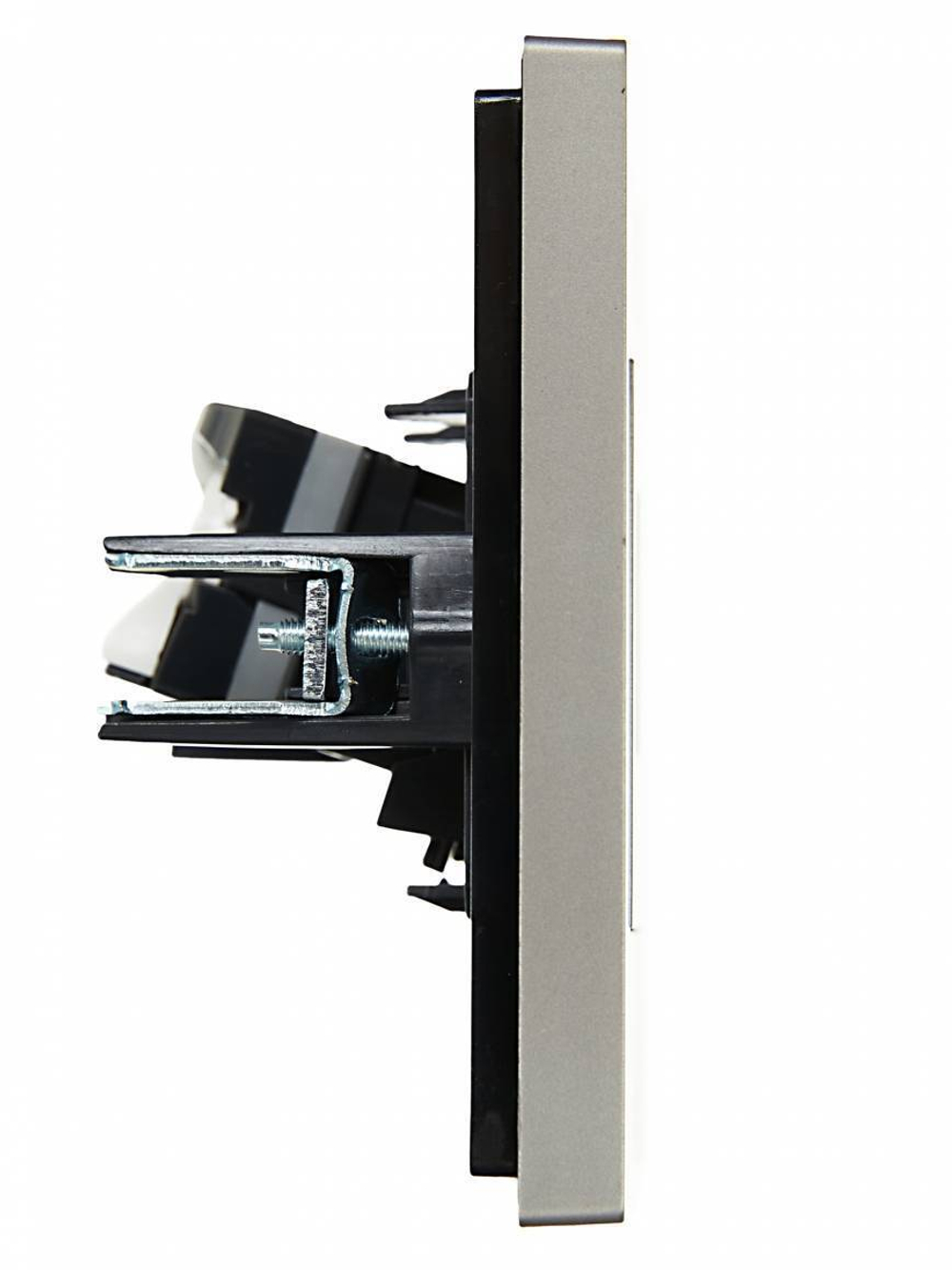 FORTE&PIANO Розетка компьютерная RJ45 кат.6 FP531 сталь IEK