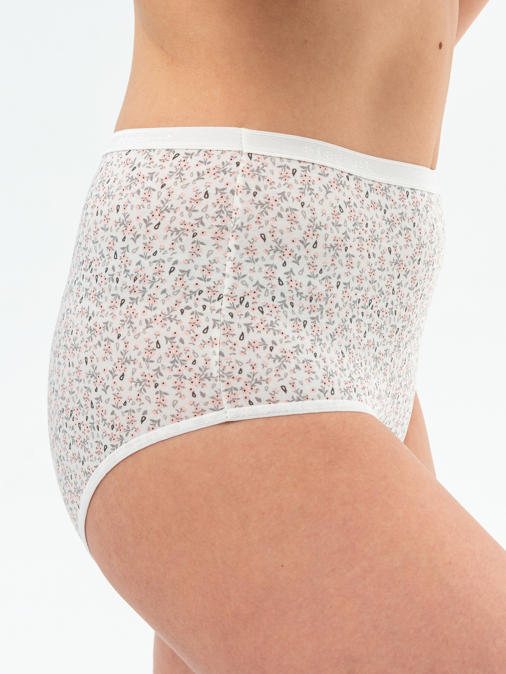 Трусы женские слипы. Набор из 4-х штук розовый-розовый-молоко-серый