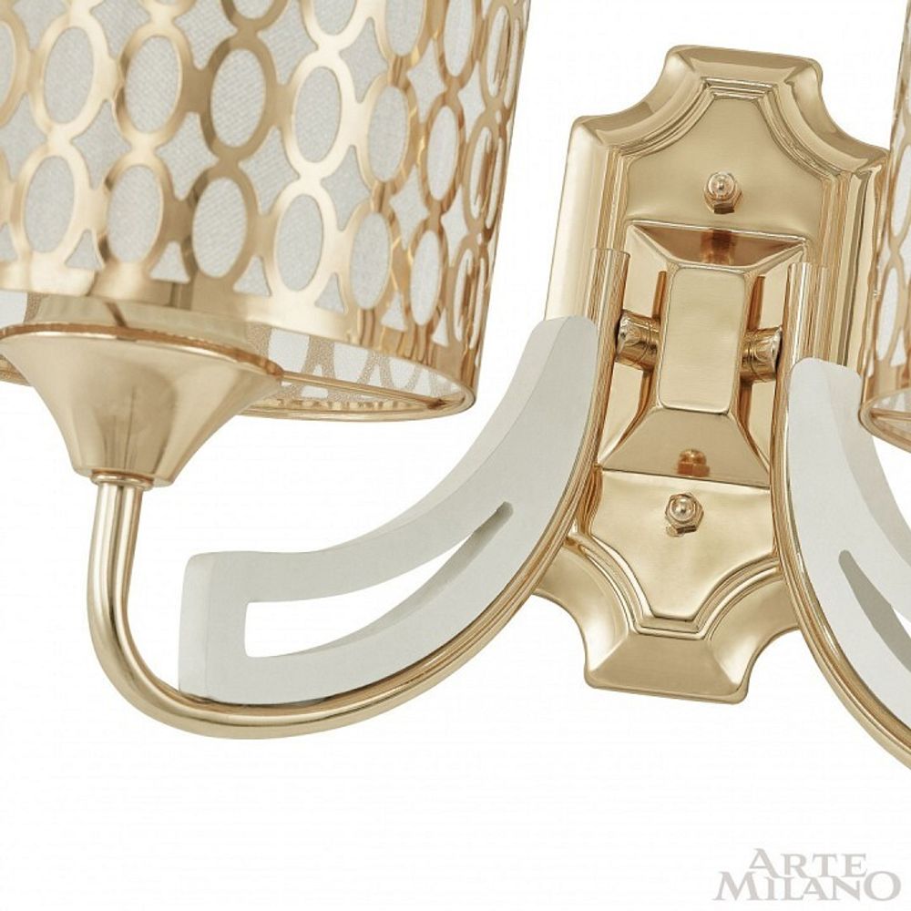 Бра Arte Milano Florentia-3387 303387/2W Wh/Gd
