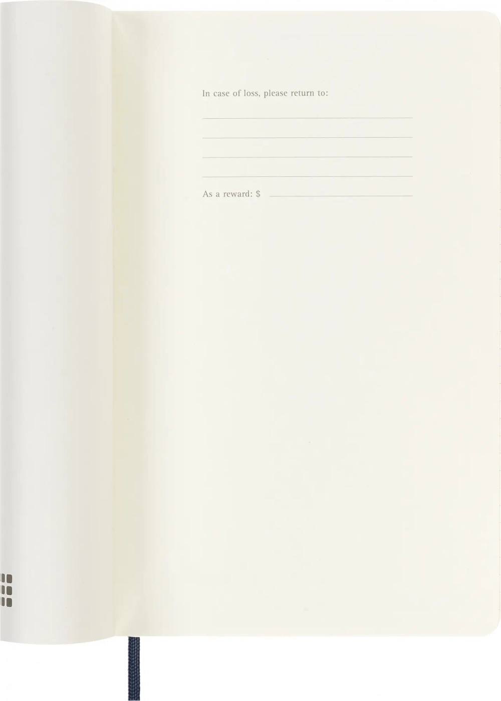 Еженедельник Moleskine (DSB2012WN3) Classic Soft WKNT Large 130х210мм 144стр. мягкая обложка синий сапфир