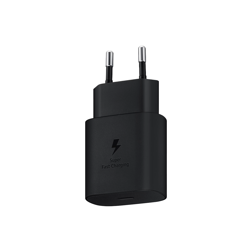 Сетевое зарядное устройство Samsung EP-TA800, USB-C + кабель Type-C, 25Вт, Black (Черный)