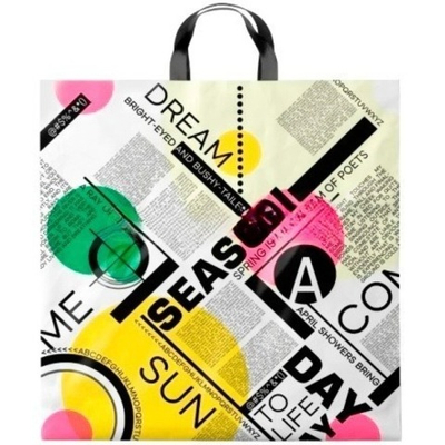 Пакет с петлевой ручкой ПВД 44х44 (70 мкм) "Пост" (25/250 шт.) Интерпак