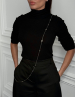 Бодичейн без камней в цвете серебро