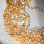 Цитрин натуральный, бусины фриформ, 6-11мм