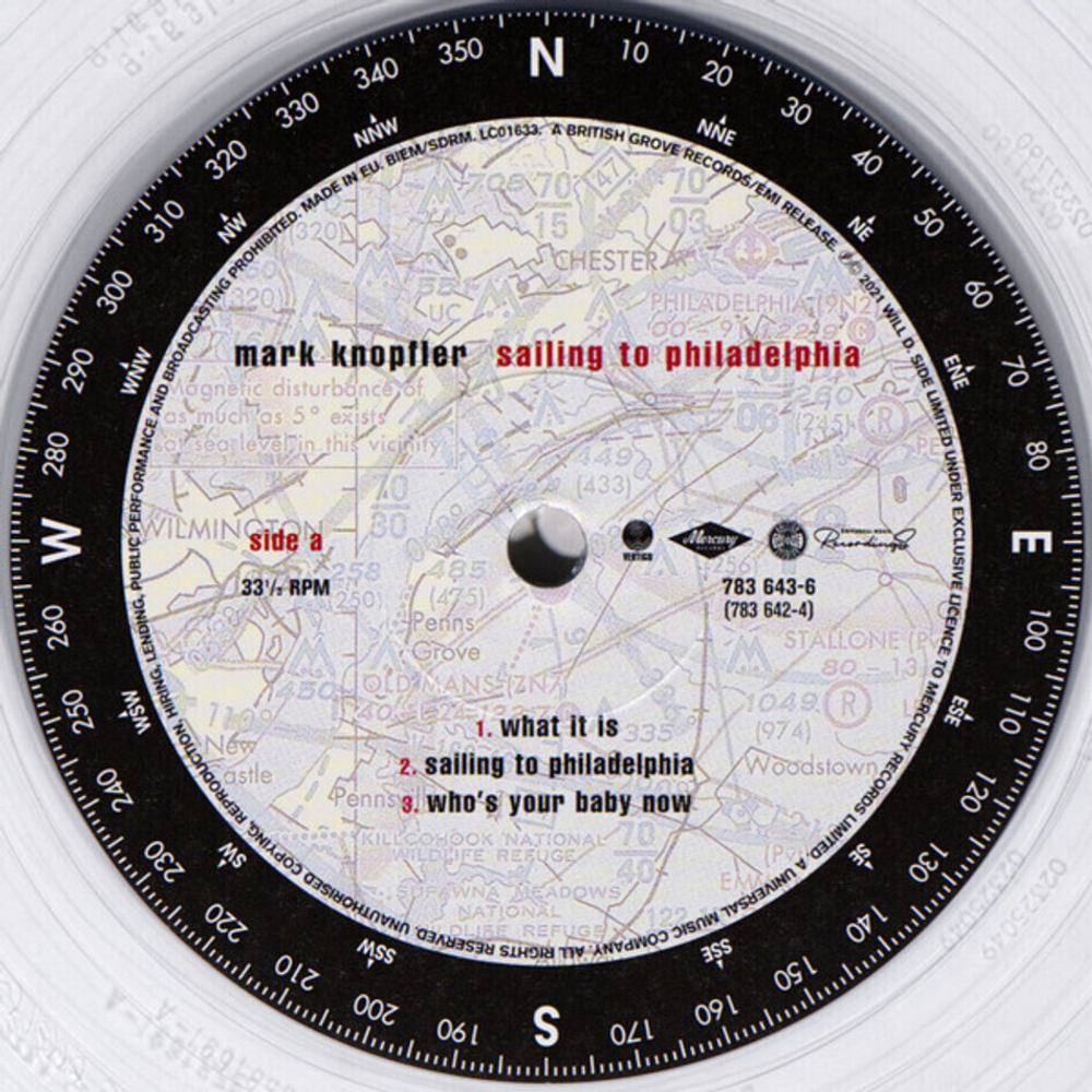 Mark Knopfler / Sailing To Philadelphia (25th Anniversary Edition)(Clear Vinyl)(2LP)
