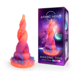 Фаллоимитатор L 200 мм D 20x55 мм, светится в темноте MAGIC HERO (Цвет: разноцветный)