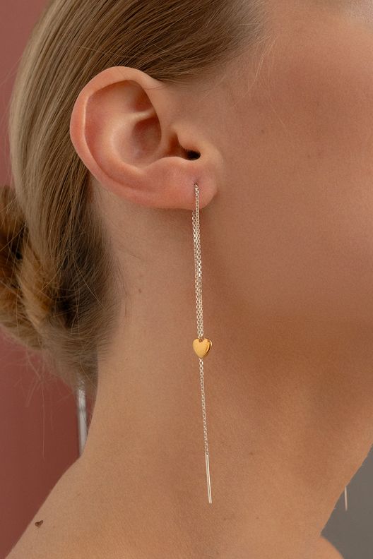 Серьга-протяжка Love / Ms.Marble