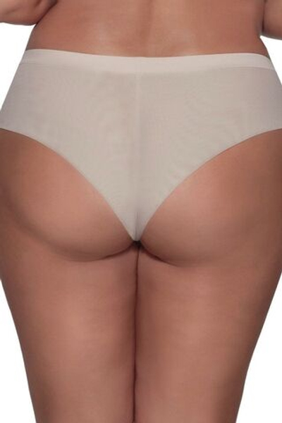 Трусики-бразилиана Masumi с красивой вышивкой (Размер: S) (Цвет: телесный)