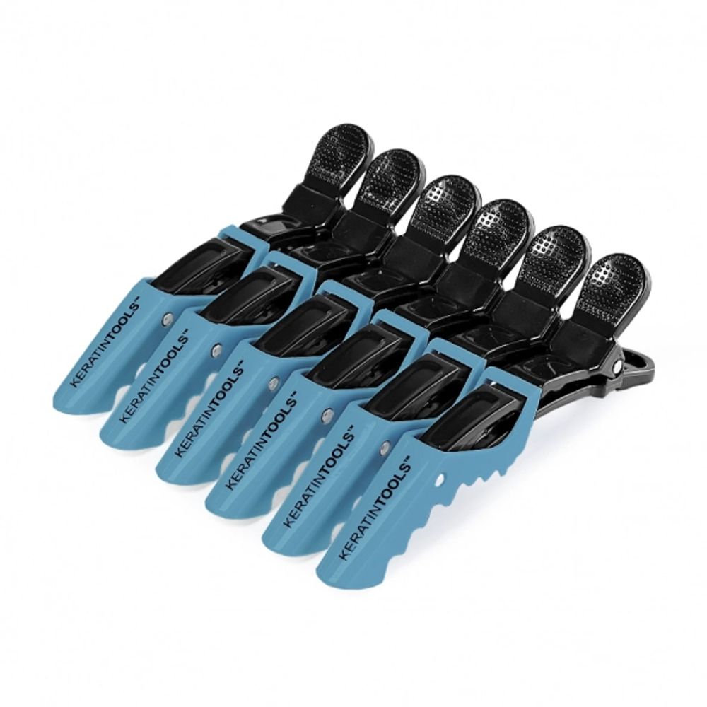Зажимы крокодил пластиковые Keratin Tools 6 шт
