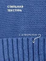 Шапка для мальчика осенняя с ушками и снудом