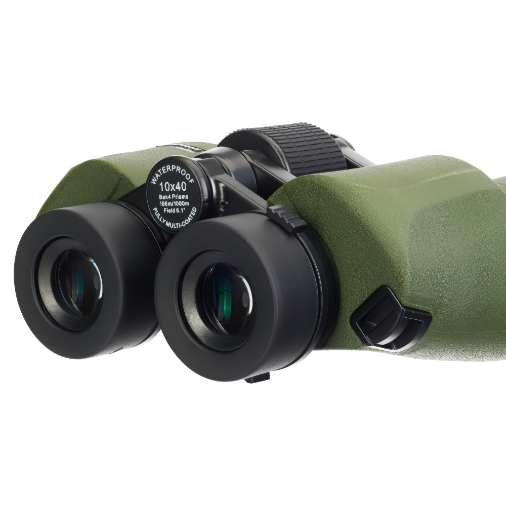 Бинокль Levenhuk Army 10x40 с сеткой - Влагозащищенный корпус с обрезиненным покрытием