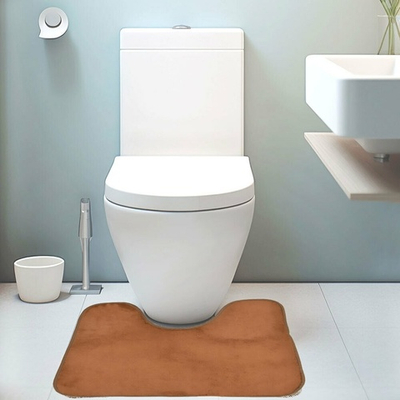 Коврик 50*50см SHUNC с вырезом, коричневый