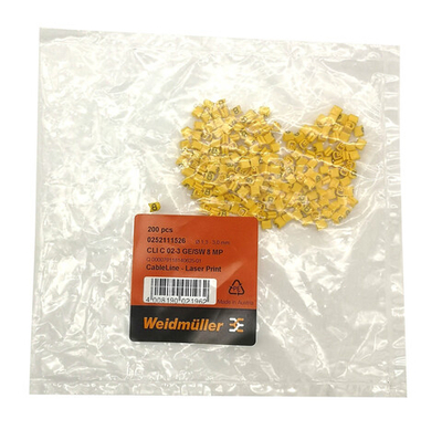 Маркер кабельный сеч.1,3-3мм Weidmuller CLI C 02-3 GE/SW 8 MP 0252111526 РА 02/3 "8" (200 шт)