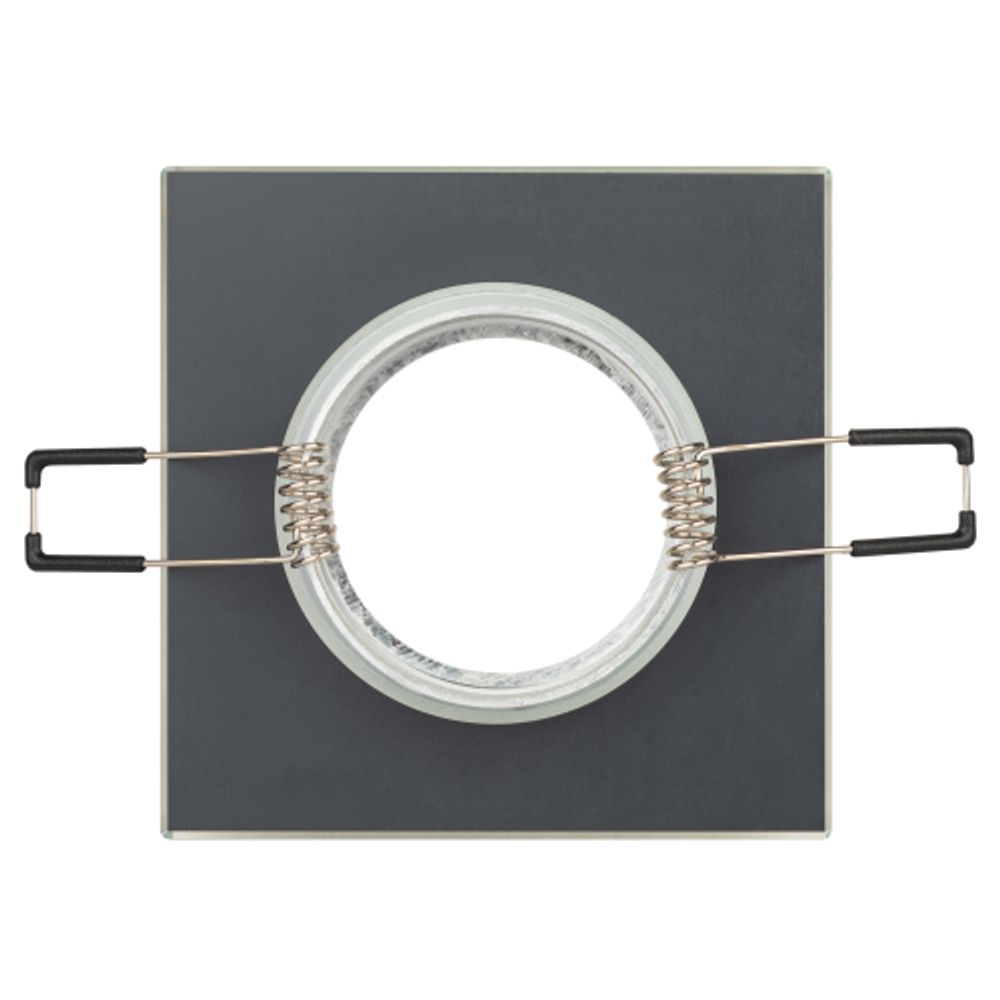 Светильник встраиваемый декоративный ЭРА DK8 CH/BK под лампу MR16 GU5.3 квадратный черный/хром