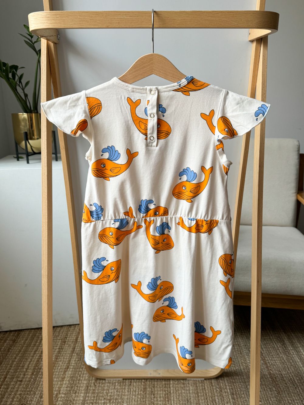 Хлопковое платье Mini Rodini, 122